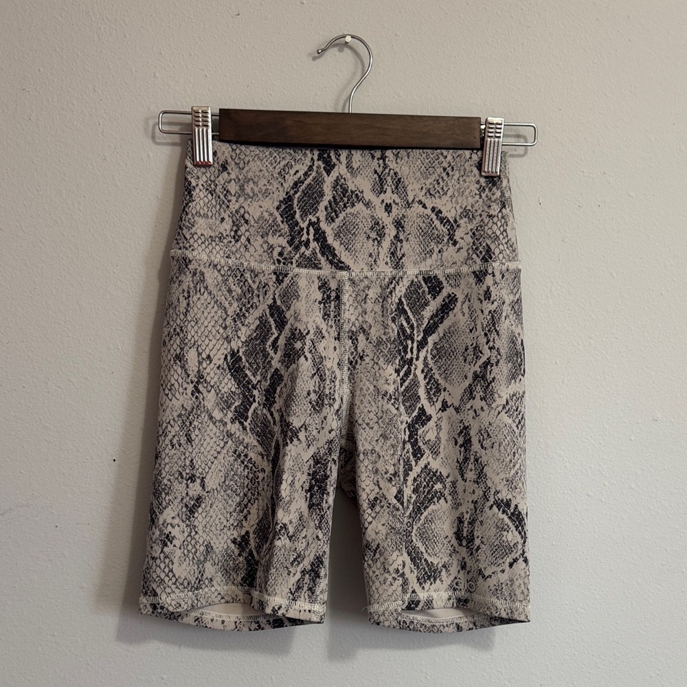 ALO Yoga Snakeskin Bike Shorts